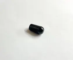 BLACK ALUMINUM KNURLED TOGGLE SWITCH KNOB TIP 8-32 FOR USA GIBSON SWITCHCRAFT