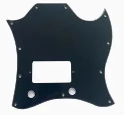 CUSTOM FOR GIBSON SG STANDARD SINGLE HUMBUCKER GUITAR PICKGUARD,1 PLY BLACK