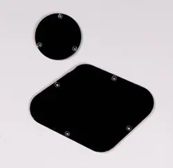 NEW BACKPLATE & SWITCH COVER FOR GIBSON LES PAUL, 1-PLY BLACK