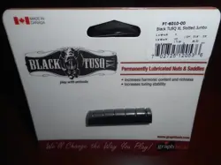 NEW - GRAPH TECH GIBSON STYLE SLOTTED JUMBO NUT BLACK TUSQ XL, PT-6010-00