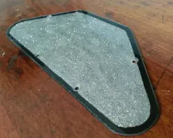 BACK PLATE / CONTROL COVER.. SILVER FLAKE / BLACK . FITS GIBSON SG USA..   JAT 