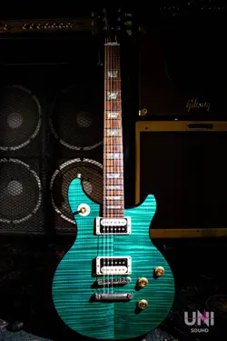 GIBSON CUSTOM SHOP TAK MATSUMOTO DC STANDARD FLAMETOP AQUA BLUE 2ND EDITION 2012