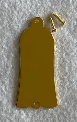FITS GIBSON GUITARS TRUSS ROD COVER LES PAUL CUSTOM,2-SCREW,GOLD (METAL)
