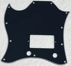 NEW-FOR GIBSON SG STANDARD SINGLE HUMBUCKER LEFTHANDED GUITAR PICKGUARD BLACK