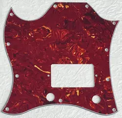 NEW-FOR GIBSON SG STANDARD SINGLE HUMBUCKER LEFTHANDED GUITAR PICKGUARD RED