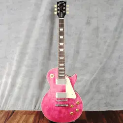 GIBSON LES PAUL STANDARD 50S FIGURED TOP TRANSLUCENT FUCHSIA 2023 E.GUITAR