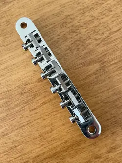 GIBSON HISTORIC ABR-1 NON-WIRE TUNE-O-MATIC BRIDGE (SLOTTED) NICKEL