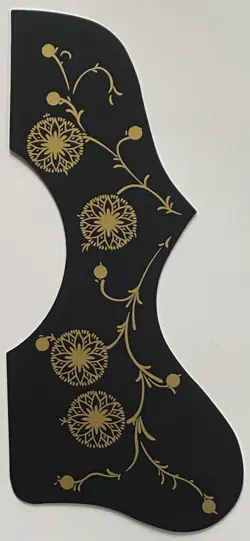 SELF ADHENSIVE PICKGUARD BLACK FOR GIBSON J200 SJ-200 ACOUSTIC GUITARS