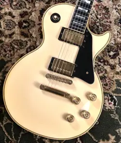GIBSON 1987 LES PAUL CUSTOM ALPINE WHITE ELECTRIC GUITAR FROM JAPAN