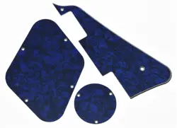 LP PICKGUARD CONTROL PLATE SWITCH CAVITY COVERS FOR GIBSON LES PAUL BLUE PEARL