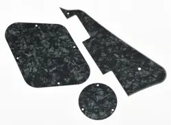 LP PICKGUARD REAR PLATE SWITCH CAVITY COVERS FOR GIBSON LES PAUL BLACK PEARL
