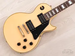 1991 ORVILLE BY GIBSON LES PAUL CUSTOM LPC ALPINE WHITE W/ 490R & 498T, JAPAN