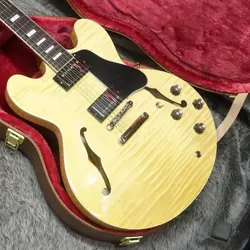 ELECTRIC GUITAR GIBSON ES-335 FIGURED ANTIQUE NATURAL SEMI HOLLOW WITH CASE