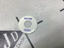 90’S GENUINE GIBSON SELECTOR SWITCH LEGEND TOGGLE CHIP WHITE BLUE