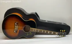 GIBSON DILLION DJ-200-BS ACOUSTIC GUITAR WITH CASE