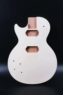 LEFT HAND ELECTRIC GUITAR BODY MAHOGANY FLAME MAPLE CAP FOR GIBSON LP GUITAR