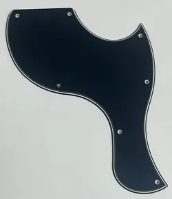 FOR 3-PLY GIBSON LES PAUL SG JUNIOR STYLE GUITAR PICKGUARD SCRATCH PLATE,BLACK