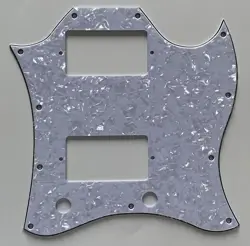 FOR FIT US GIBSON SG STANDARD STYLE FULL FACE GUITAR PICKGUARD WHITE PEARL
