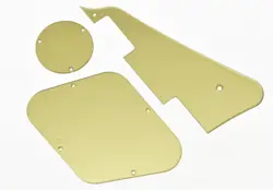GOLD MIRROR LP PICKGUARD CONTROL PLATE SWITCH CAVITY COVERS FOR GIBSON LES PAUL