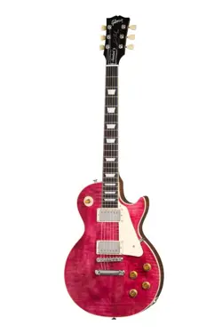 GIBSON LES PAUL STANDARD 50S FIGURED TOP TRANSLUCENT FUCHSIA  CUSTOM COLOR SER
