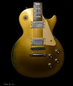 DAX&CO. HEAVY AGED GIBSON LES PAUL CLASSIC GOLDTOP RELIC W/ CASE & COA!