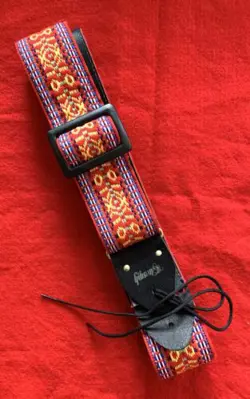 VTG GIBSON ACE STYLE WOVEN GUITAR STRAP MADE IN USA NEW!!!