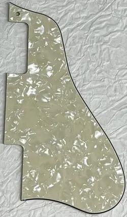 NEW GREAT-FOR GIBSON ES-335 SHORT STYLE GUITAR PICKGUARD 4 PLY IVORY WHITE PEARL