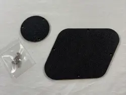 2015 GIBSON LES PAUL STUDIO CAVITY COVER PLATES BLACK TEXTURED SHIELDED W/ HW