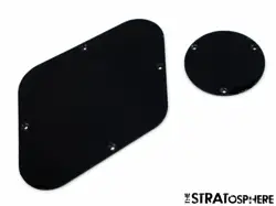 * NEW BLACK REAR CONTROL PLATES FOR GIBSON USA LES PAUL STANDARD GUITAR 1 PLY