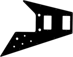 WD CUSTOM PICKGUARD FOR GIBSON 1989-PRESENT FLYING V '67 REISSUE #29 MATTE BLACK