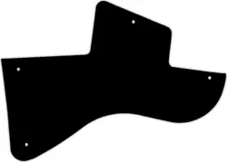 WD CUSTOM PICKGUARD FOR GIBSON LES PAUL JUNIOR SPECIAL HUMBUCKER #29 MATTE BLACK