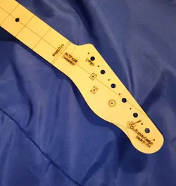 SHORT SCALE GUITAR NECK TEMPLATE TELE CONVERSION TO GIBSON 24.75