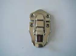 GIBSON / FENDER +OTHERS CASE LATCHES, 2 HOLE TOP, LARGE, W / RIVETS NICKEL