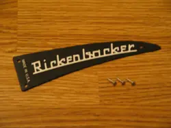 RICKENBACKER 1990 BLACK 1 PLY GUITAR OR BASS TRUSS ROD COVER