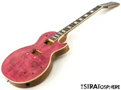 GIBSON USA LES PAUL STANDARD 50S BODY + NECK FIGURED TOP TRANSLUCENT FUCHSIA 