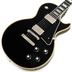 GIBSON 1968 LES PAUL CUSTOM REISSUE VOS NICKEL HARDWARE EBONY WITH HARD CASE