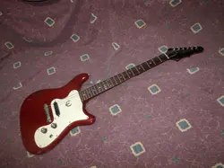 VINTAGE 1965 EPIPHONE BY GIBSON OLYMPIC BATWING DC ELECTRIC GUITAR  VG