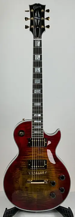 GIBSON CUSTOM LES PAUL AXCESS CUSTOM FIGURED TOP - BENGAL BURST -MODIFIED WIRING