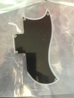  CUSTOM PICKGUARD FOR GIBSON FUTURE TRIBUTE 5 PLY BLACK WIDE BEVEL MADE IN USA