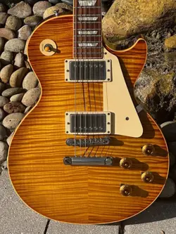 1996 GIBSON LES PAUL STD. LPR9 '59 REISSUE STUNNING FIDDLEBACK MAPLE & MINTY !