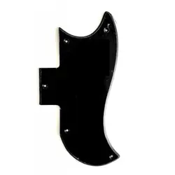 PICKGUARD BLACK HALF FACE 1PLY FOR GIBSON SG 1961-1970