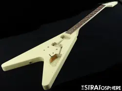 GIBSON USA 70S FLYING V MODEL BODY + NECK AMERICAN SLIM TAPE CLASSIC WHITE