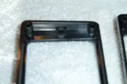 2 VINTAGE GIBSON HUMBUCKER PICKUP RINGS BLACK PLASTIC MR493 - ITEM AV