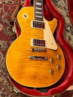 GIBSON CUSTOM COLOR SERIES LES PAUL STANDARD 50S FIGURED / HONEY AMBER #GG8J4