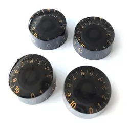 SPEED CONTROL KNOBS – VOLUME TONE GUITAR FOR GIBSON EPIPHONE – BLACK / GOLD