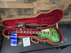 2017 GIBSON LES PAUL CLASSIC  GREEN OCEAN BURST RARE COLOR W/OHSC 9.6LB