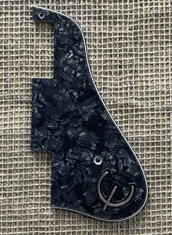FOR 4-PLY GIBSON ES-339 GUITAR PICKGUARD & E LOGO,BLACK PEARL
