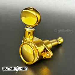 NEW GROVER 502 LOCKING TUNERS 3X3 MODERN GIBSON LES PAUL SMALL OVAL BUTTONS GOLD