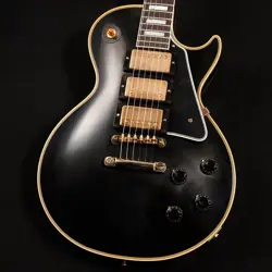 GIBSON CUSTOM SHOP 1957 LES PAUL CUSTOM REISSUE 3-PICKUP VOS EBONY S N:742258