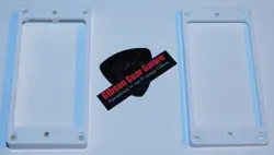 LES PAUL PICKUP RINGS HUMBUCKER WHITE FLAT GUITAR PARTS GIBSON PICK SG CUSTOM